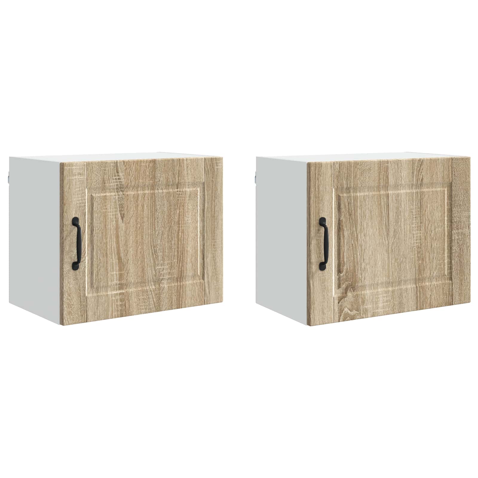 Køkkenskab 2 pcs Sonoma eg 50 x 31 x 40 cm Konstrueret træ - Image 2