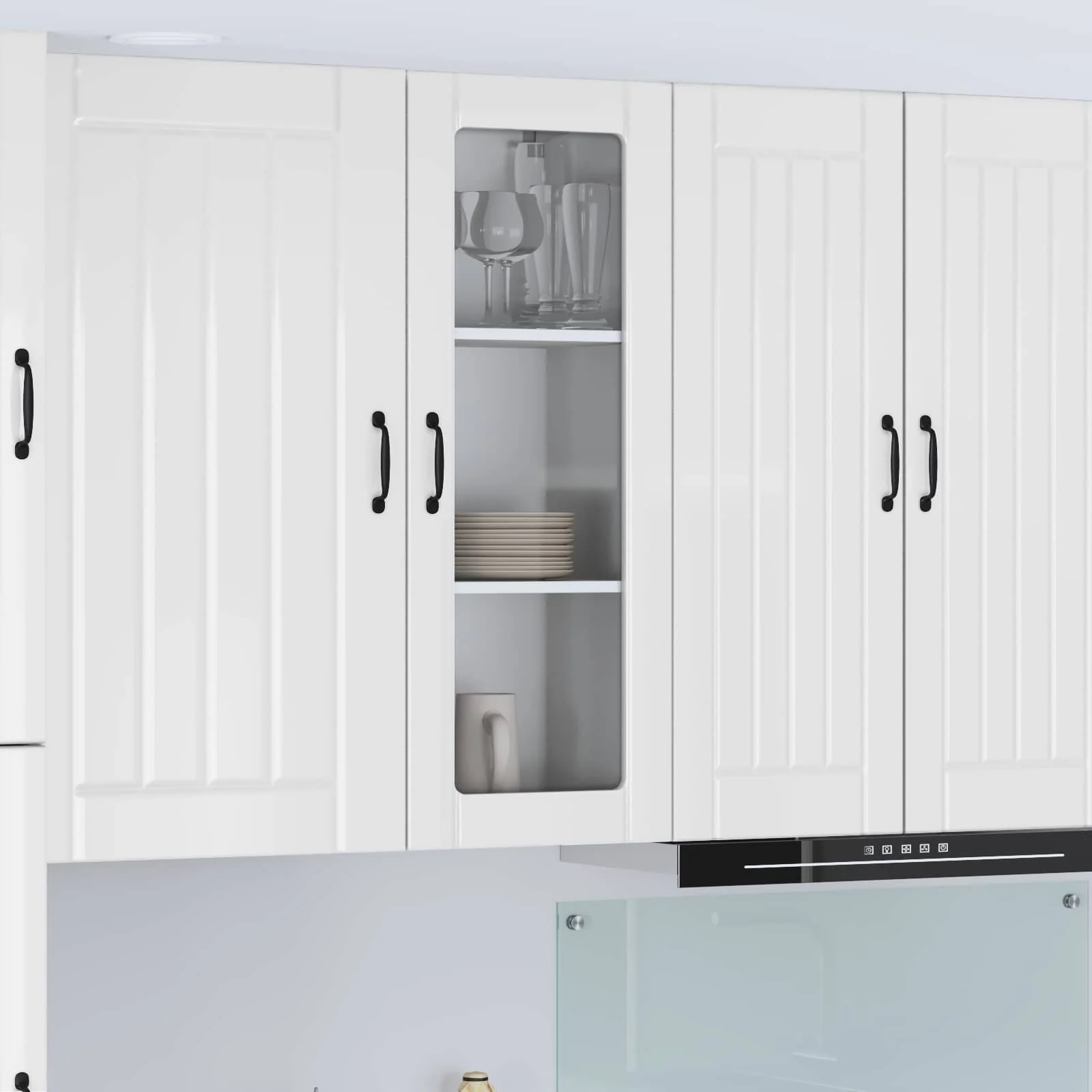 Køkkenskab Høj gloss hvid 40 x 31 x 100 cm Konstrueret træ