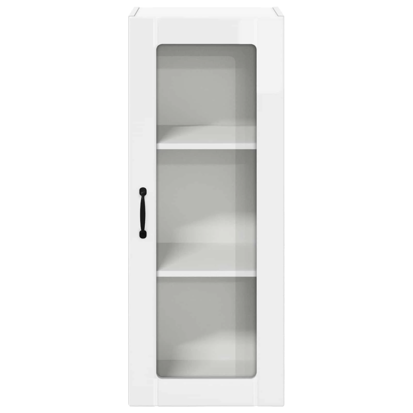 Køkkenskab Høj gloss hvid 40 x 31 x 100 cm Konstrueret træ - Image 6