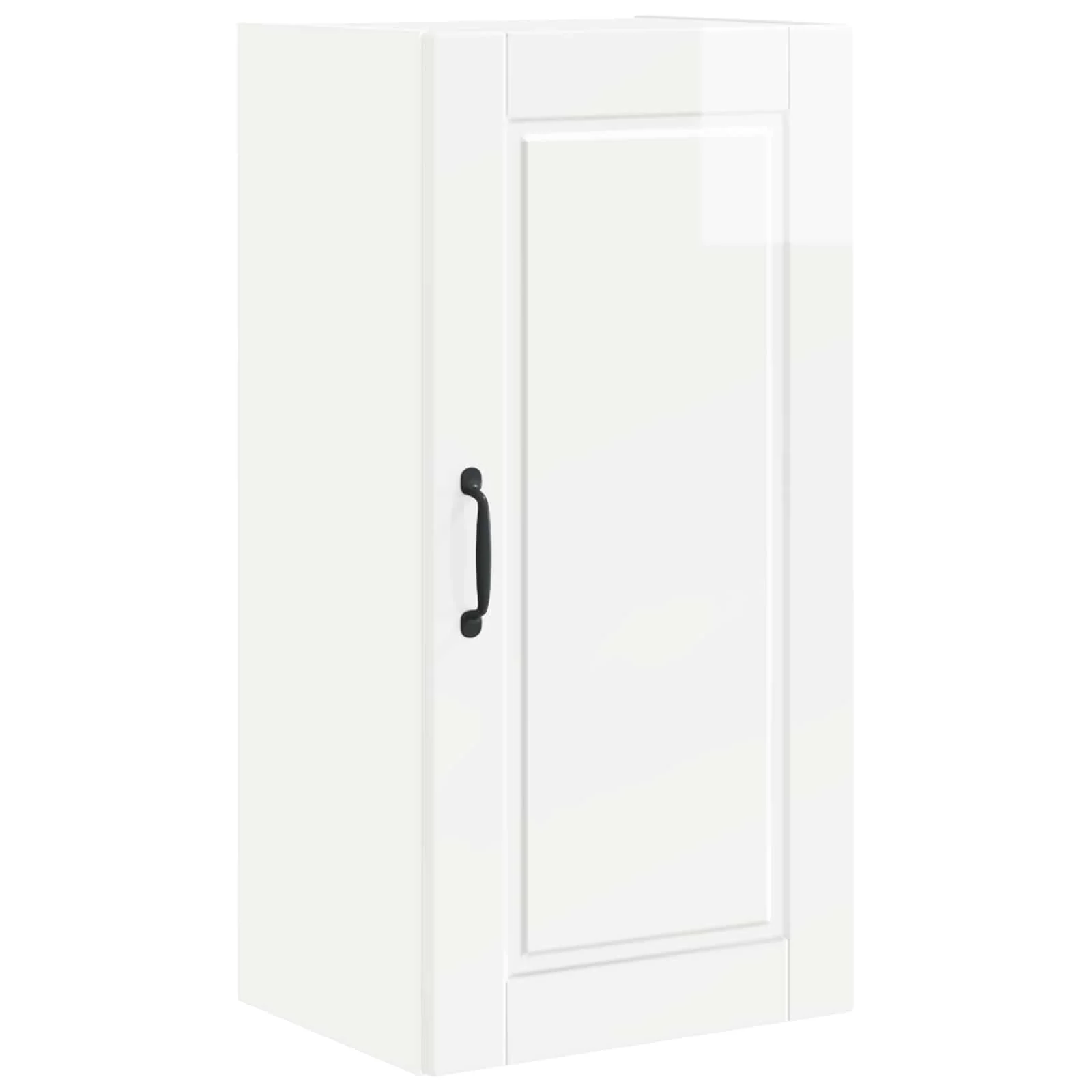 Køkkenskab Høj gloss hvid 40 x 31 x 80 cm Konstrueret træ - Image 2