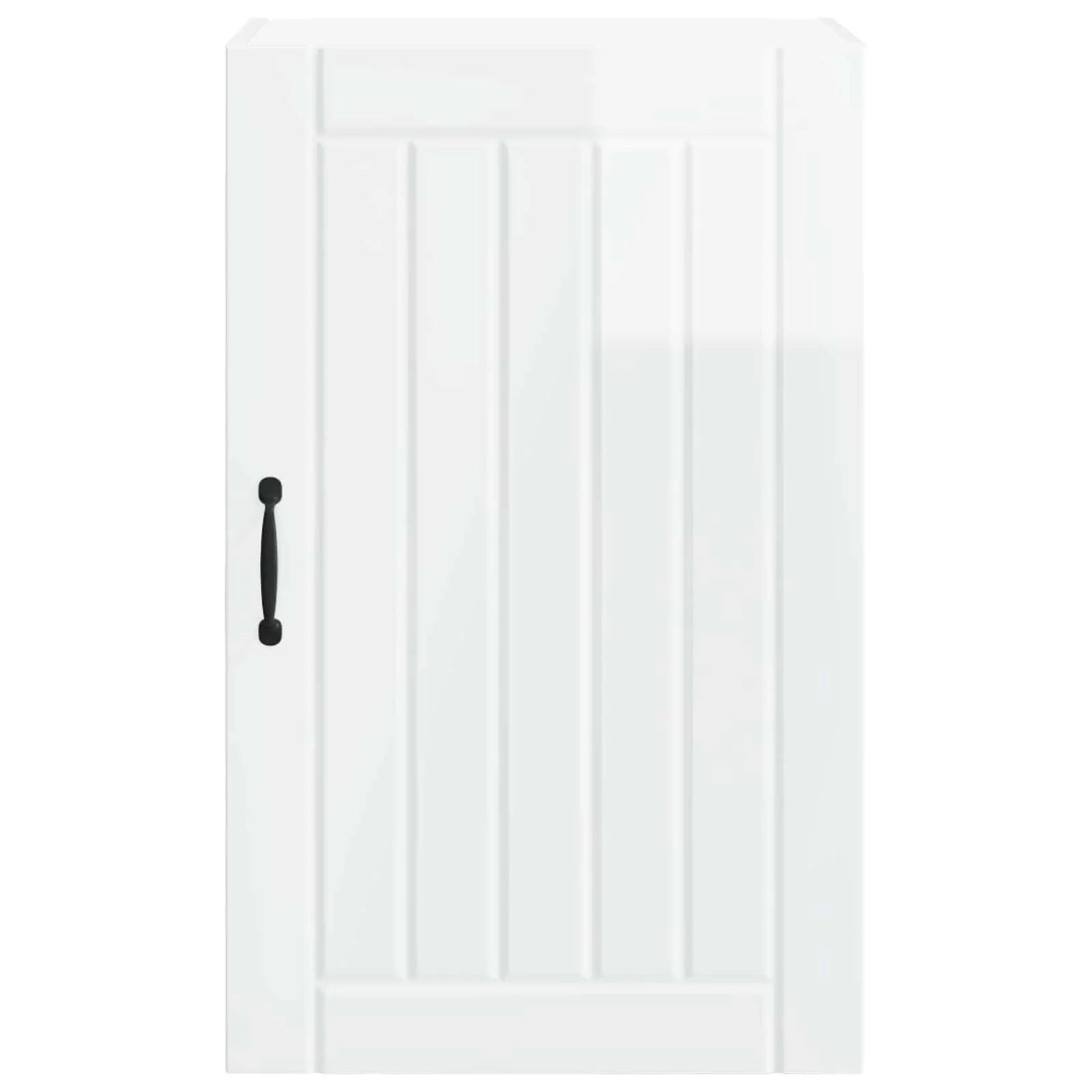Køkkenskab Høj gloss hvid 50 x 31 x 80 cm Konstrueret træ - Image 6
