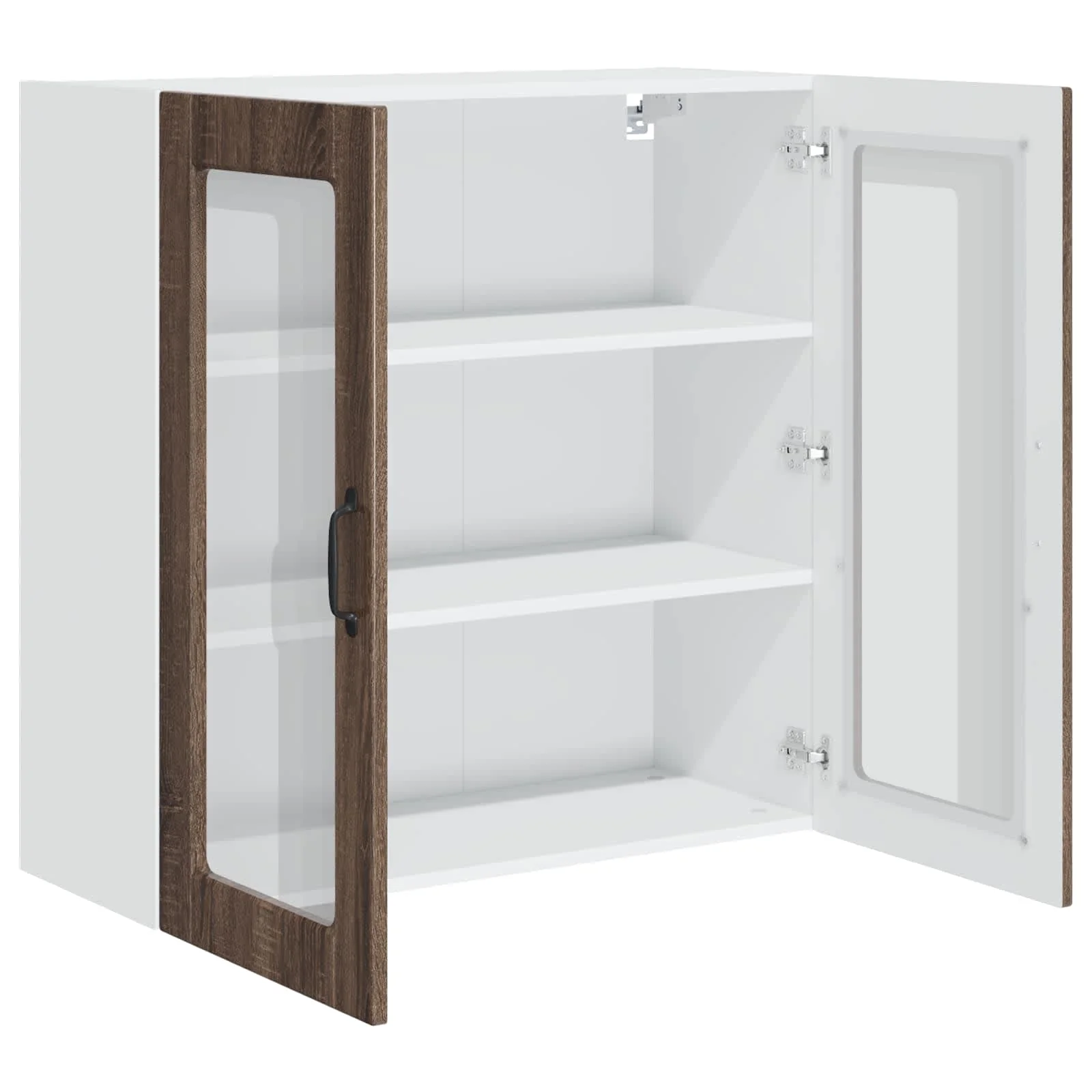Køkkenskab med hylde Brun eg 80 x 31 x 80 cm Konstrueret træ - Image 5