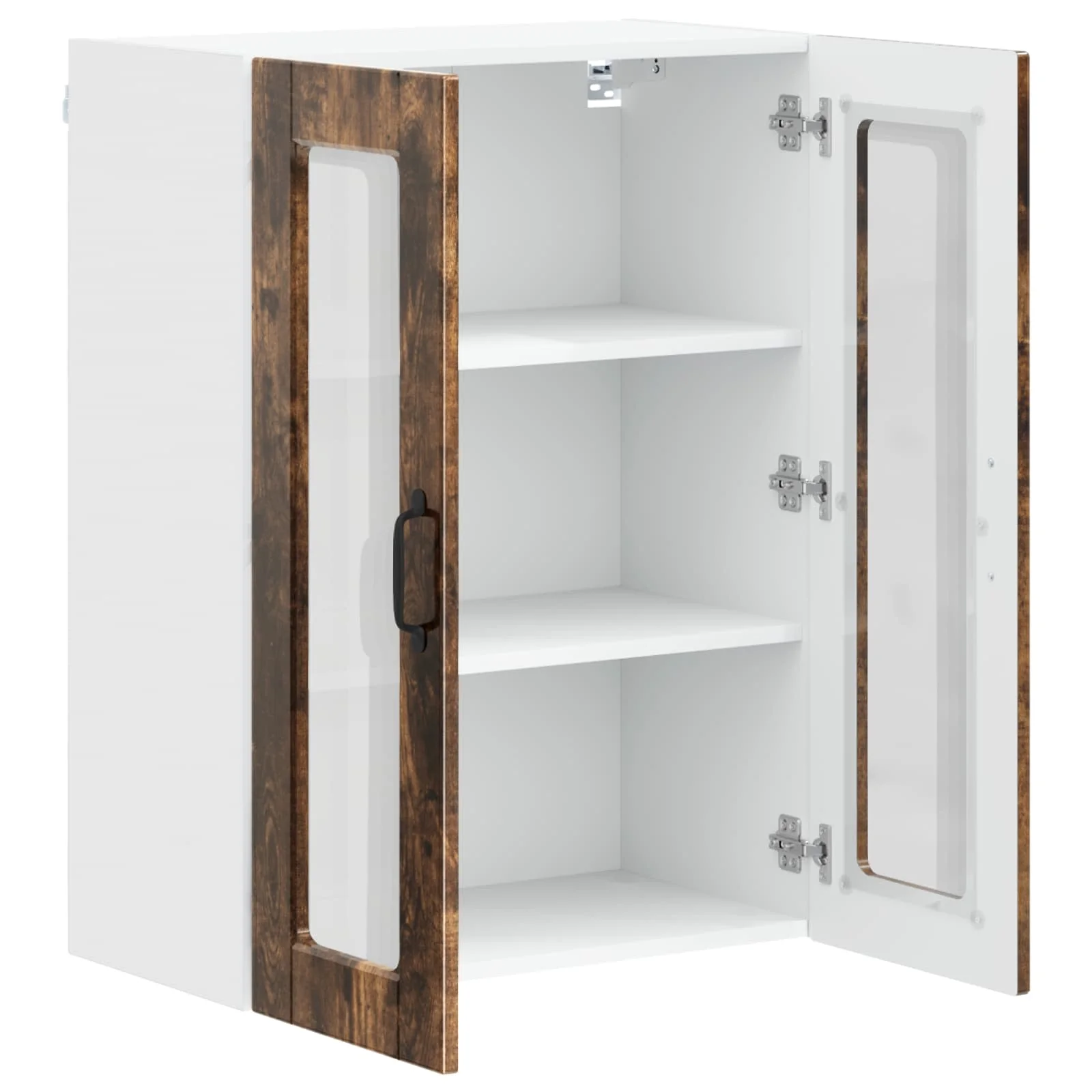 Køkkenskab med hylde Røget eg 60 x 31 x 80 cm Konstrueret træ - Image 5