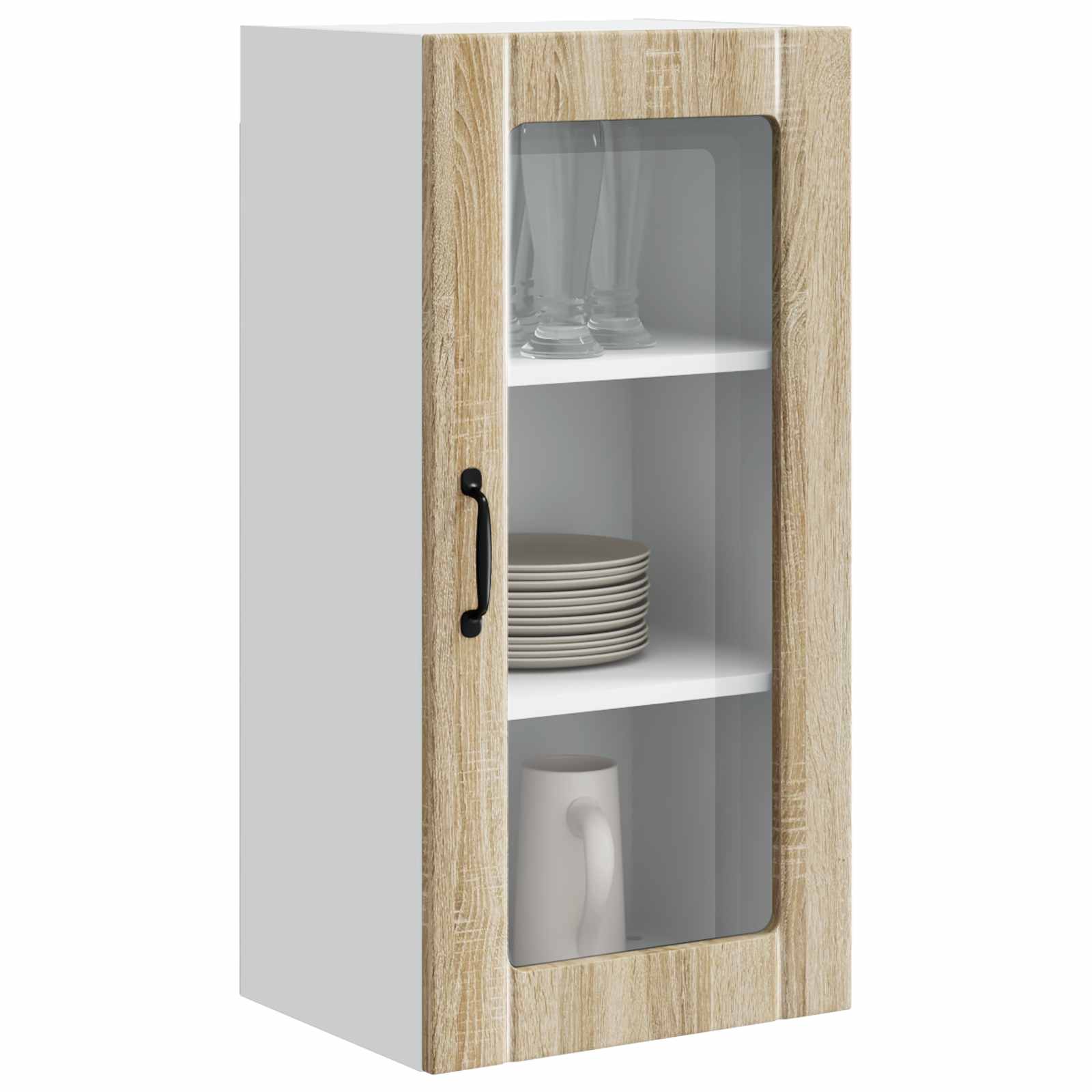 Køkkenskab med hylde Sonoma eg 40 x 31 x 80 cm Konstrueret træ - Image 3