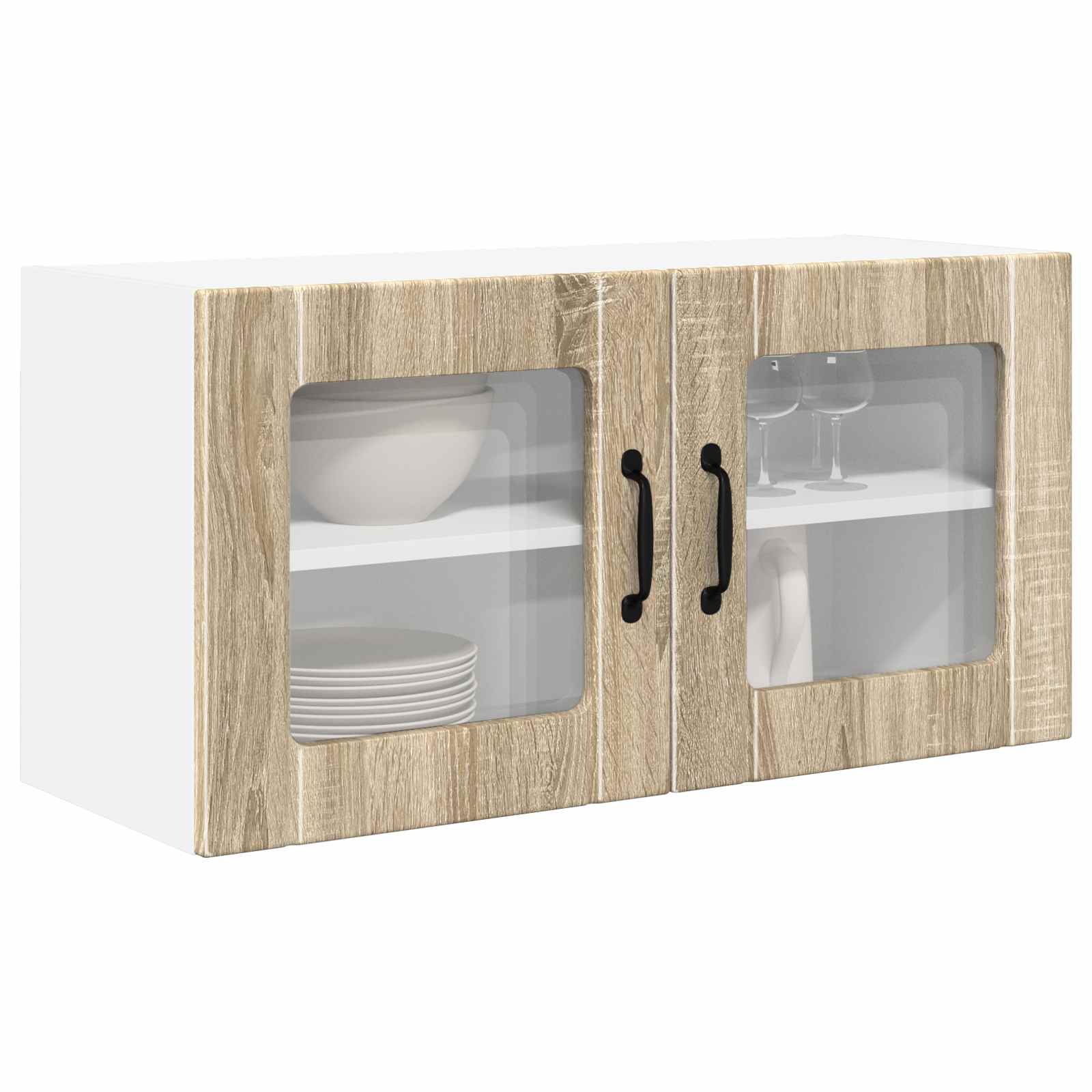 Køkkenskab med hylde Sonoma eg 80 x 31 x 40 cm Konstrueret træ - Image 3