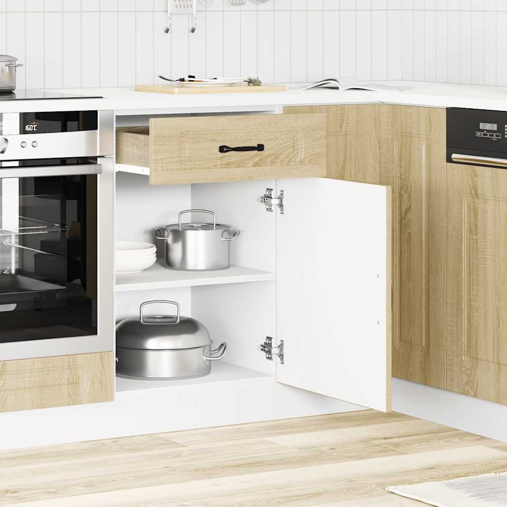 køkkenunderskab Kalmar konstrueret træ sonoma-eg - Image 3