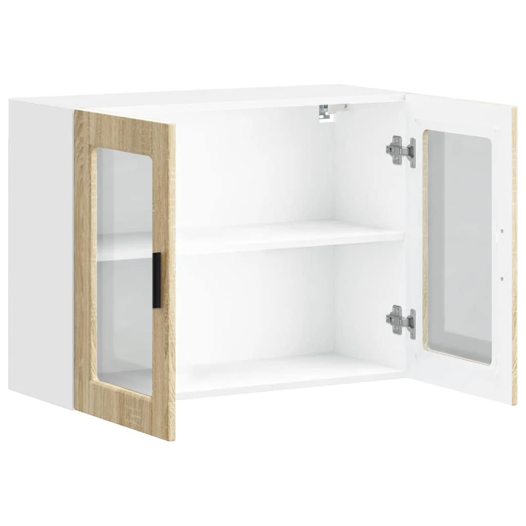 Køkkenvægskab med glasdør Porto sonoma-eg - Image 6