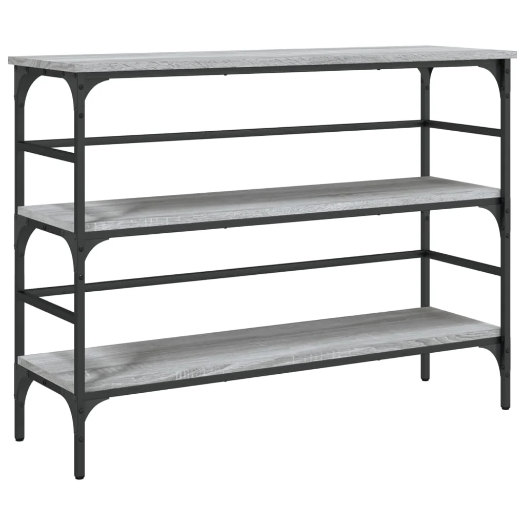 konsolbord 100x32x75 cm konstrueret træ grå sonoma-eg - Image 2