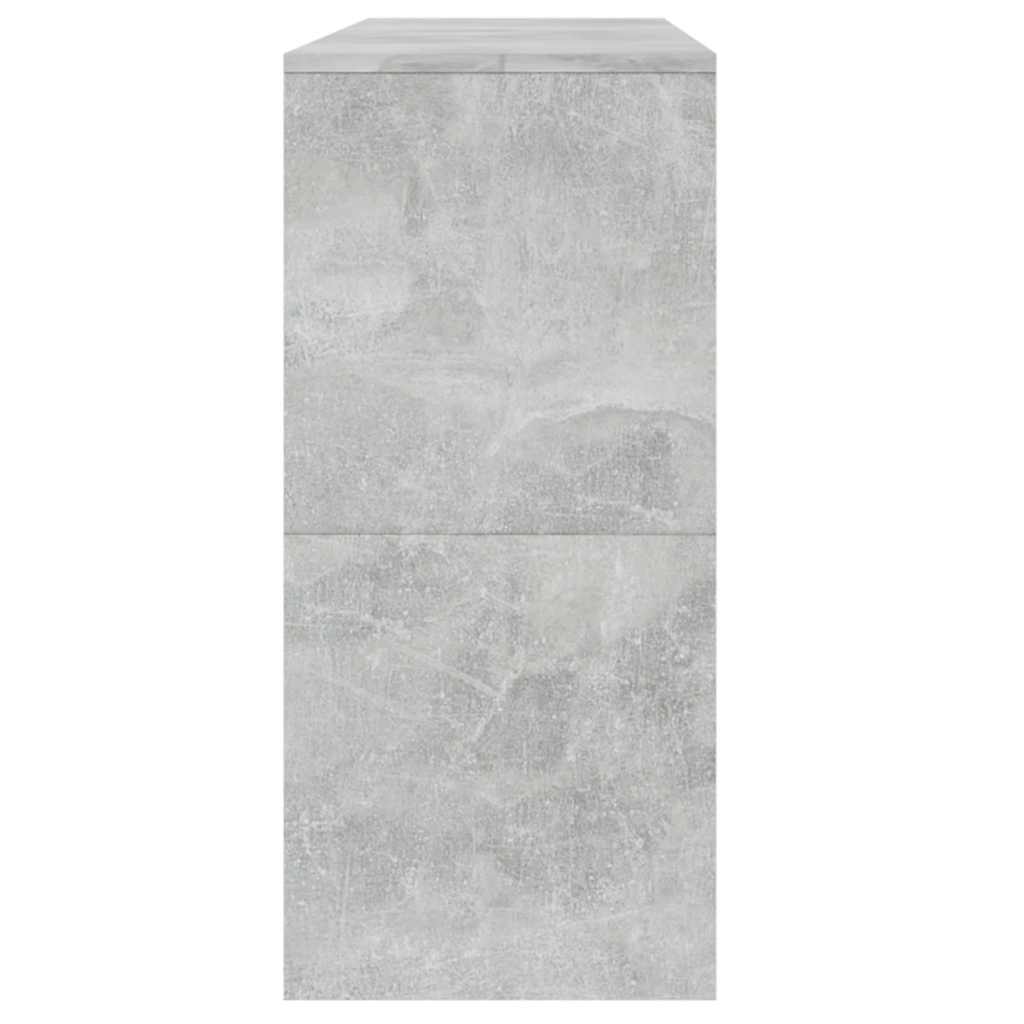 konsolbord 100x35x76,5 cm konstrueret træ betongrå - Image 7