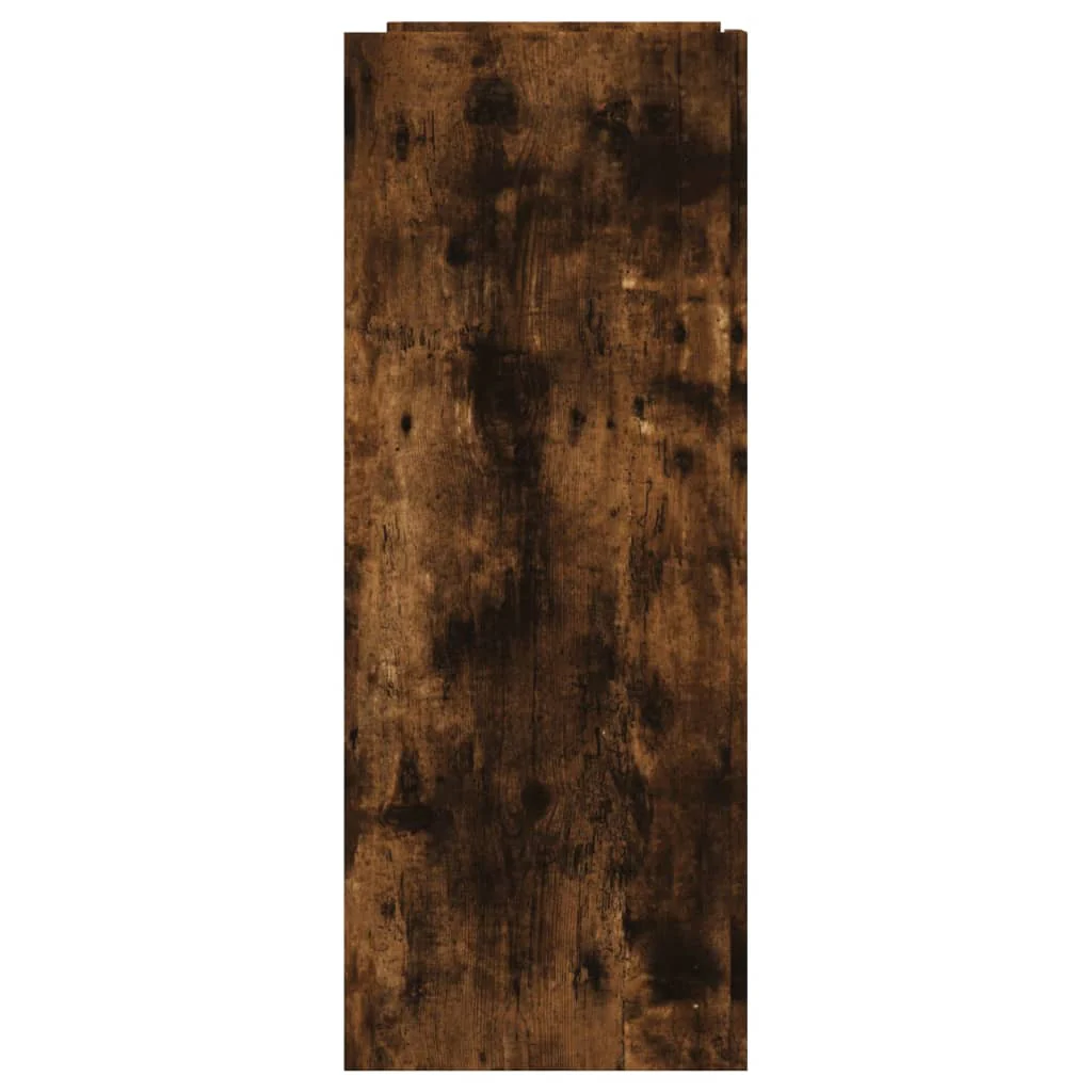 konsolbord 100x35x90 cm konstrueret træ røget egetræsfarve - Image 5
