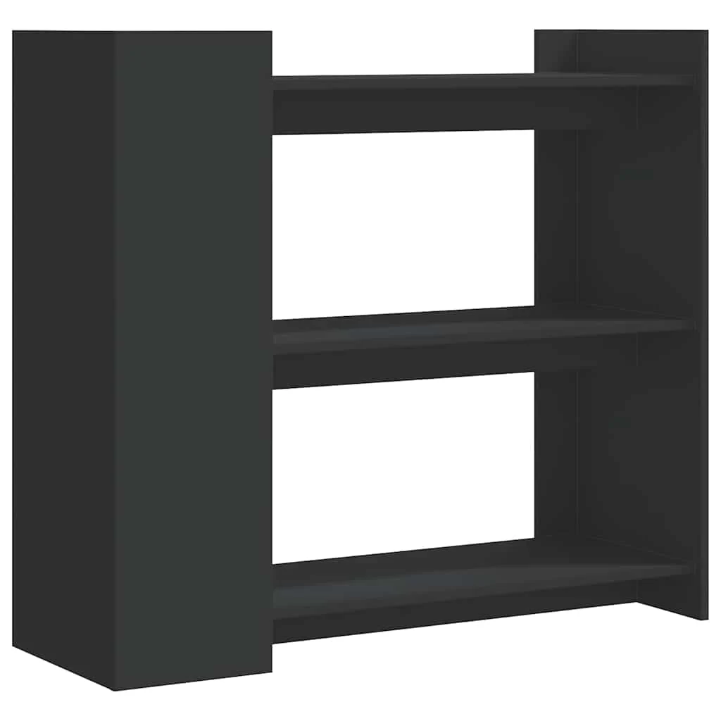 konsolbord 100x35x90 cm konstrueret træ sort - Image 6