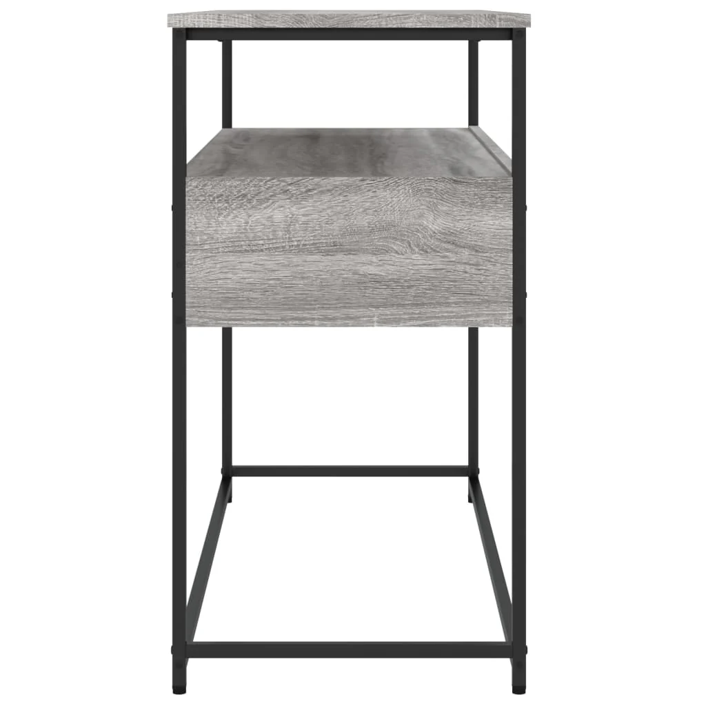 konsolbord 100x40x75 cm konstrueret træ grå sonoma-eg - Image 7