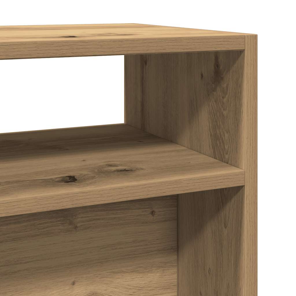 konsolbord 105x30x80 cm konstrueret træ kunsteg - Image 7