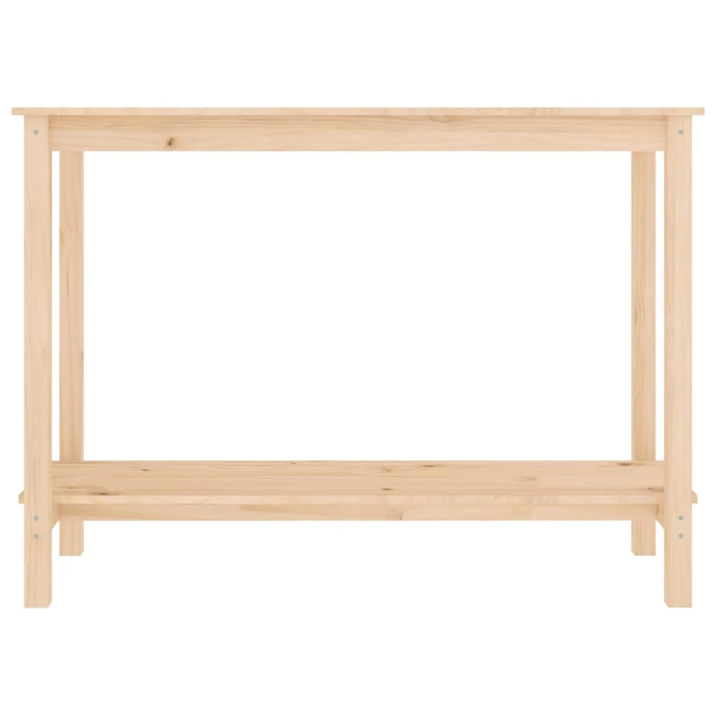 konsolbord 110x40x80 cm massivt fyrretræ - Image 3