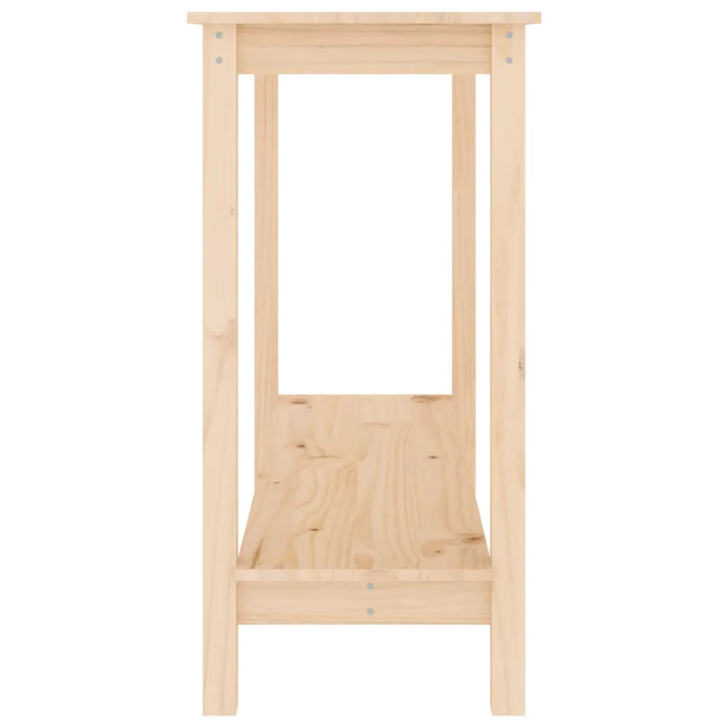 konsolbord 110x40x80 cm massivt fyrretræ - Image 4