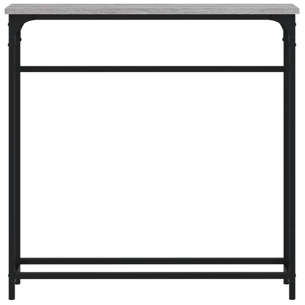 konsolbord 75x19,5x75 cm konstrueret træ grå sonoma-eg - Image 4