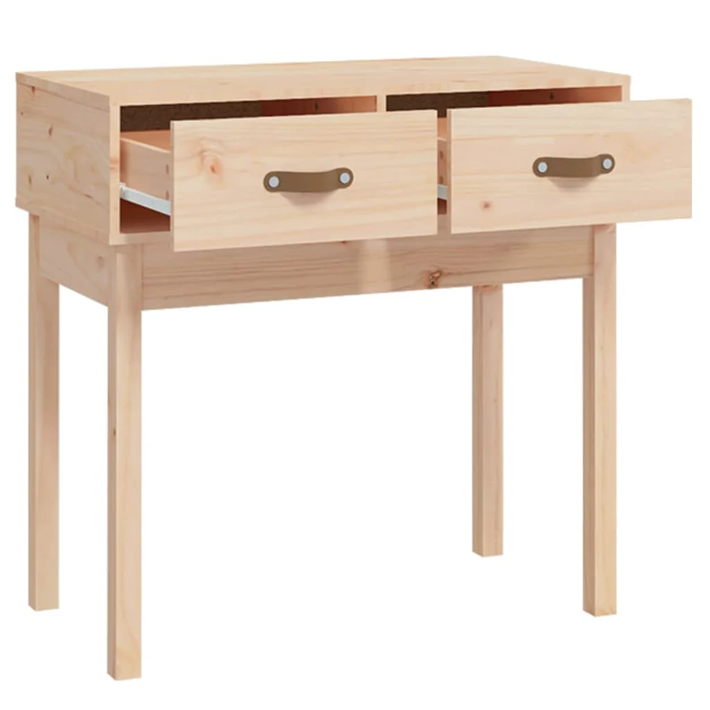 konsolbord 76,5x40x75 cm massivt fyrretræ - Image 4