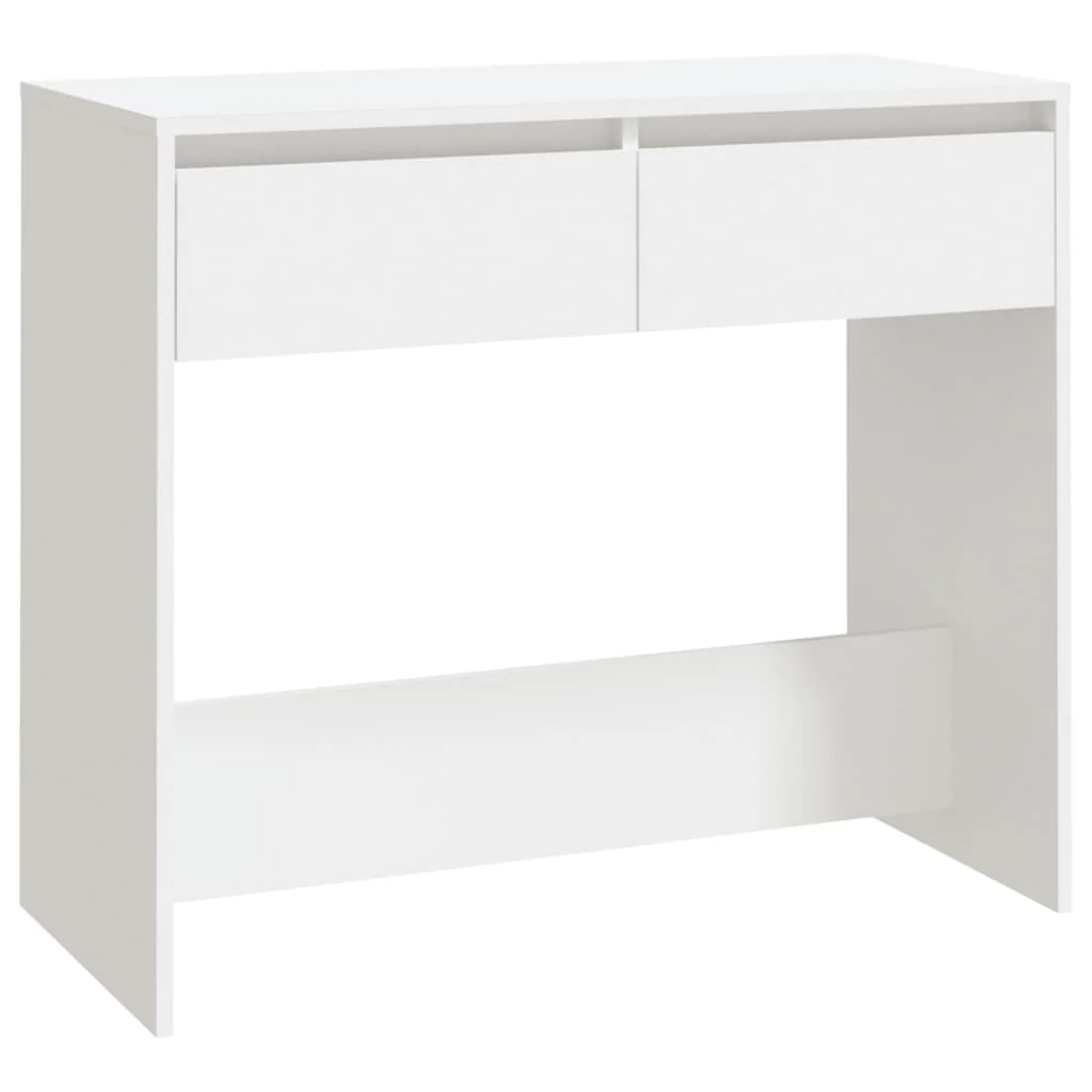 konsolbord 89x41x76,5 cm konstrueret træ hvid - Image 2