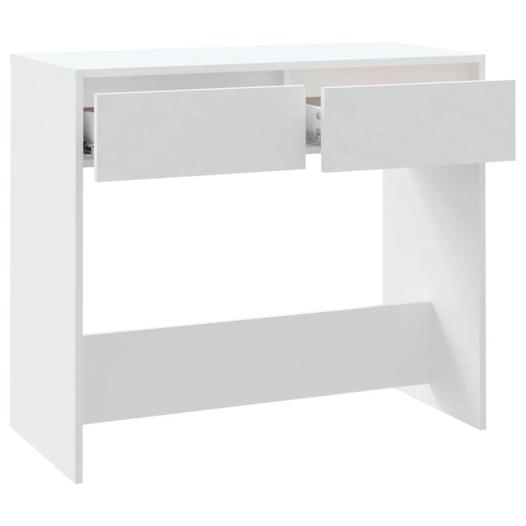 konsolbord 89x41x76,5 cm konstrueret træ hvid - Image 7