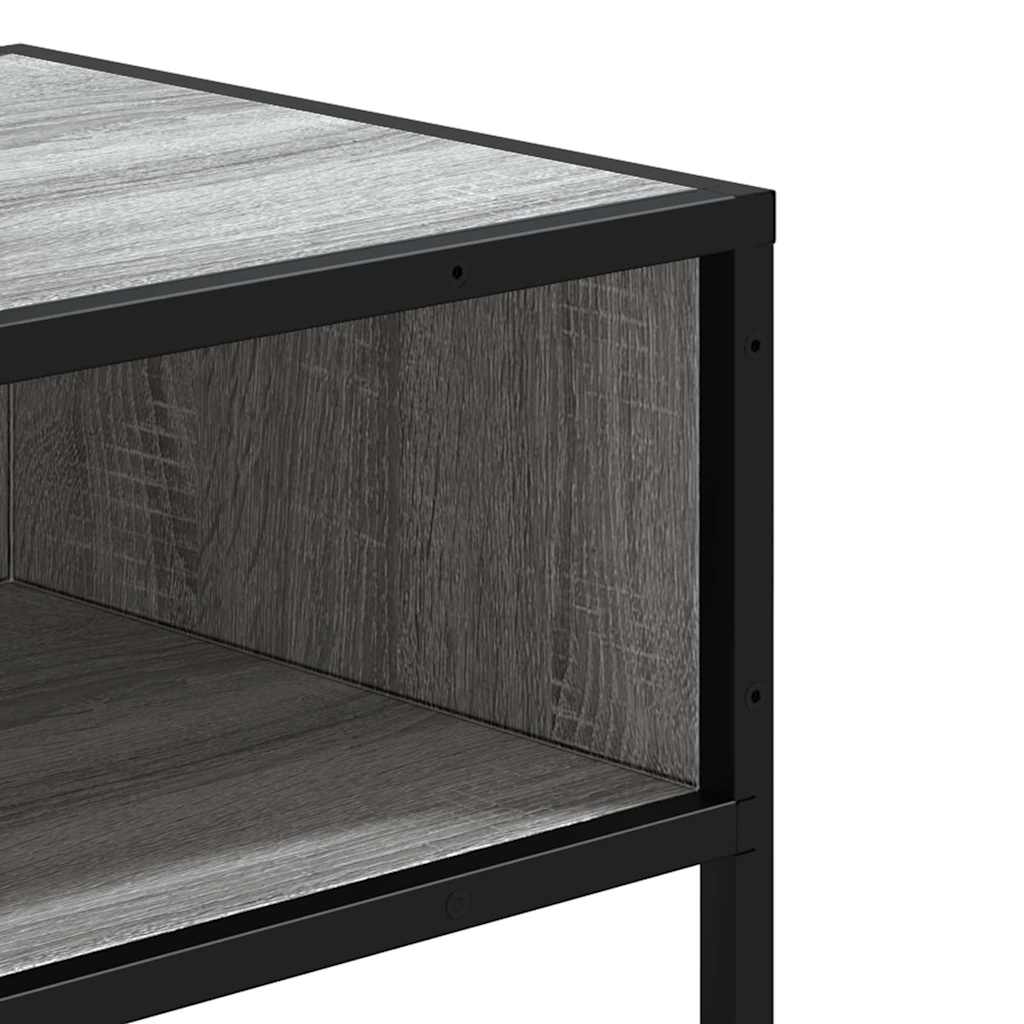 konsolbord 90x35x80 cm konstrueret træ grå sonoma-eg - Image 7