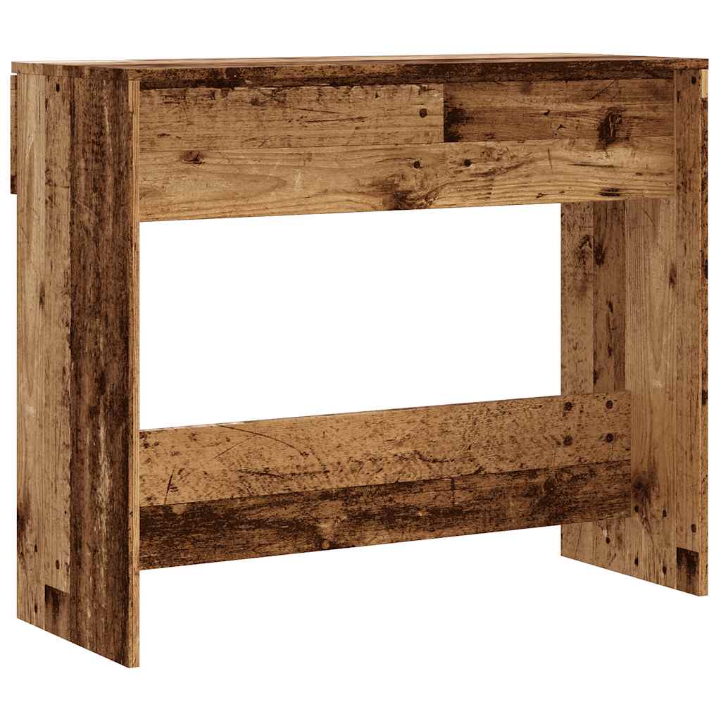 konsolbord 90x36x75 cm konstrueret træ gammelt trælook - Image 6