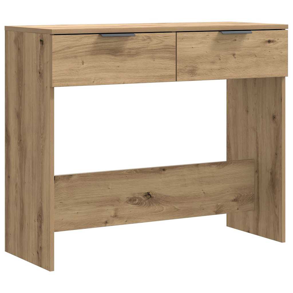 konsolbord 90x36x75 cm konstrueret træ kunsteg - Image 2