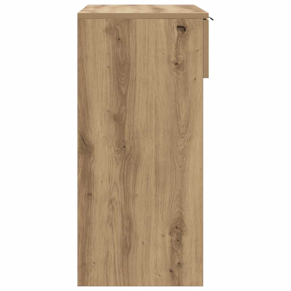 konsolbord 90x36x75 cm konstrueret træ kunsteg - Image 6