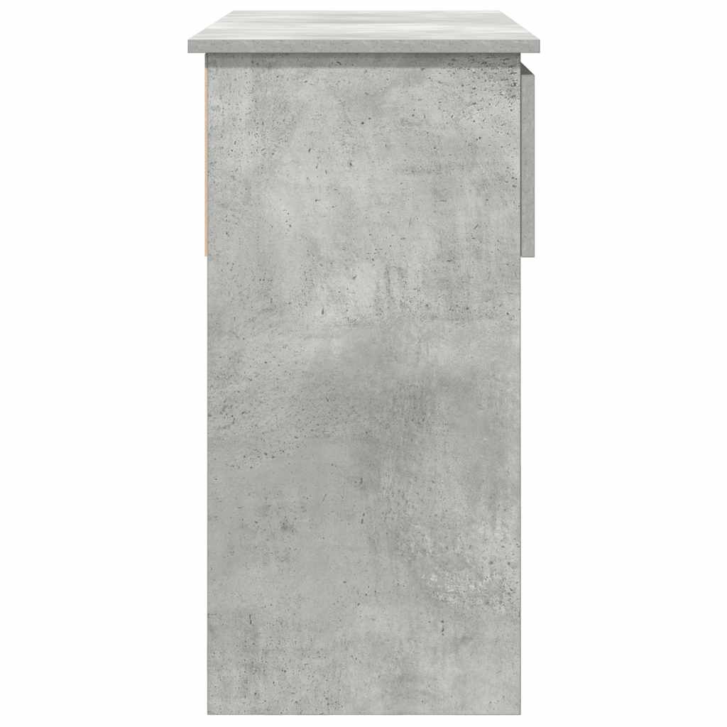 konsolbord med skuffer 85,5x38,5x74,5 cm betongrå - Image 7