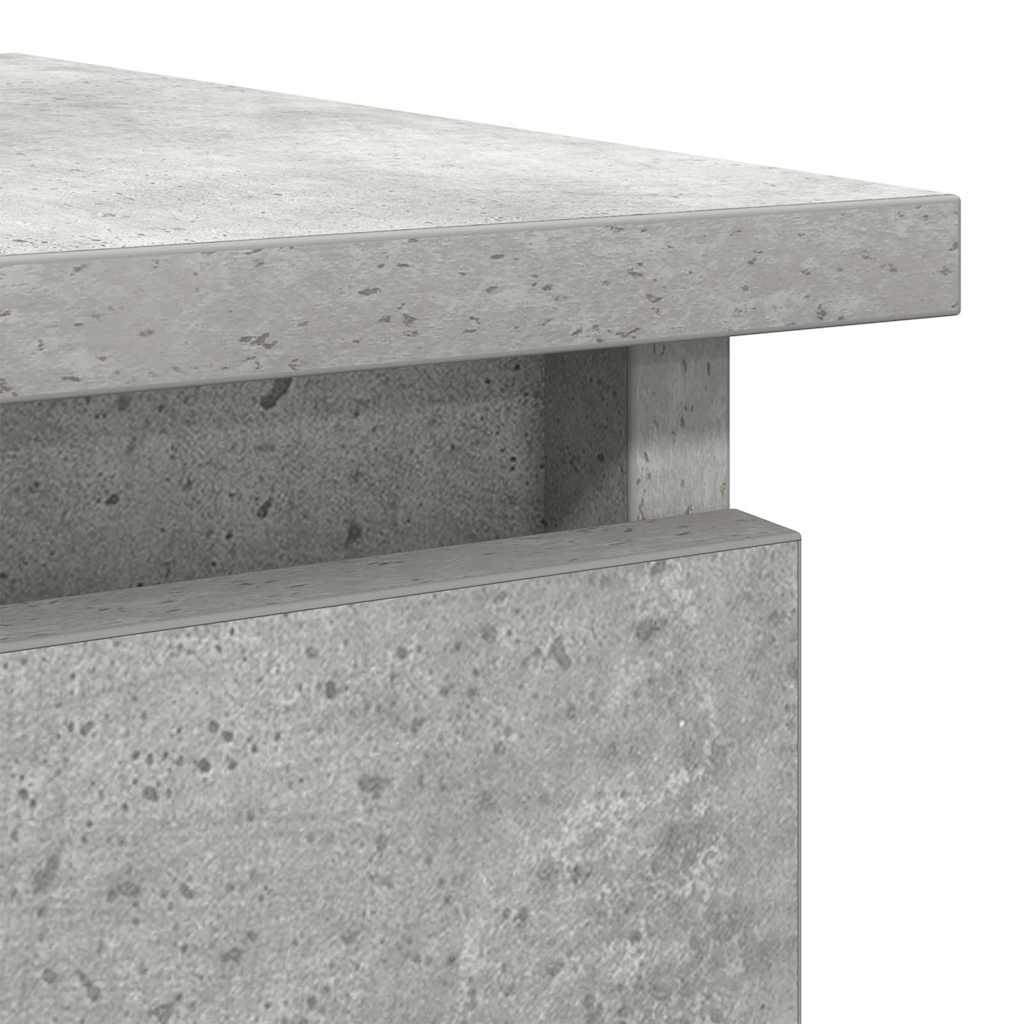 konsolbord med skuffer 85,5x38,5x74,5 cm betongrå - Image 8