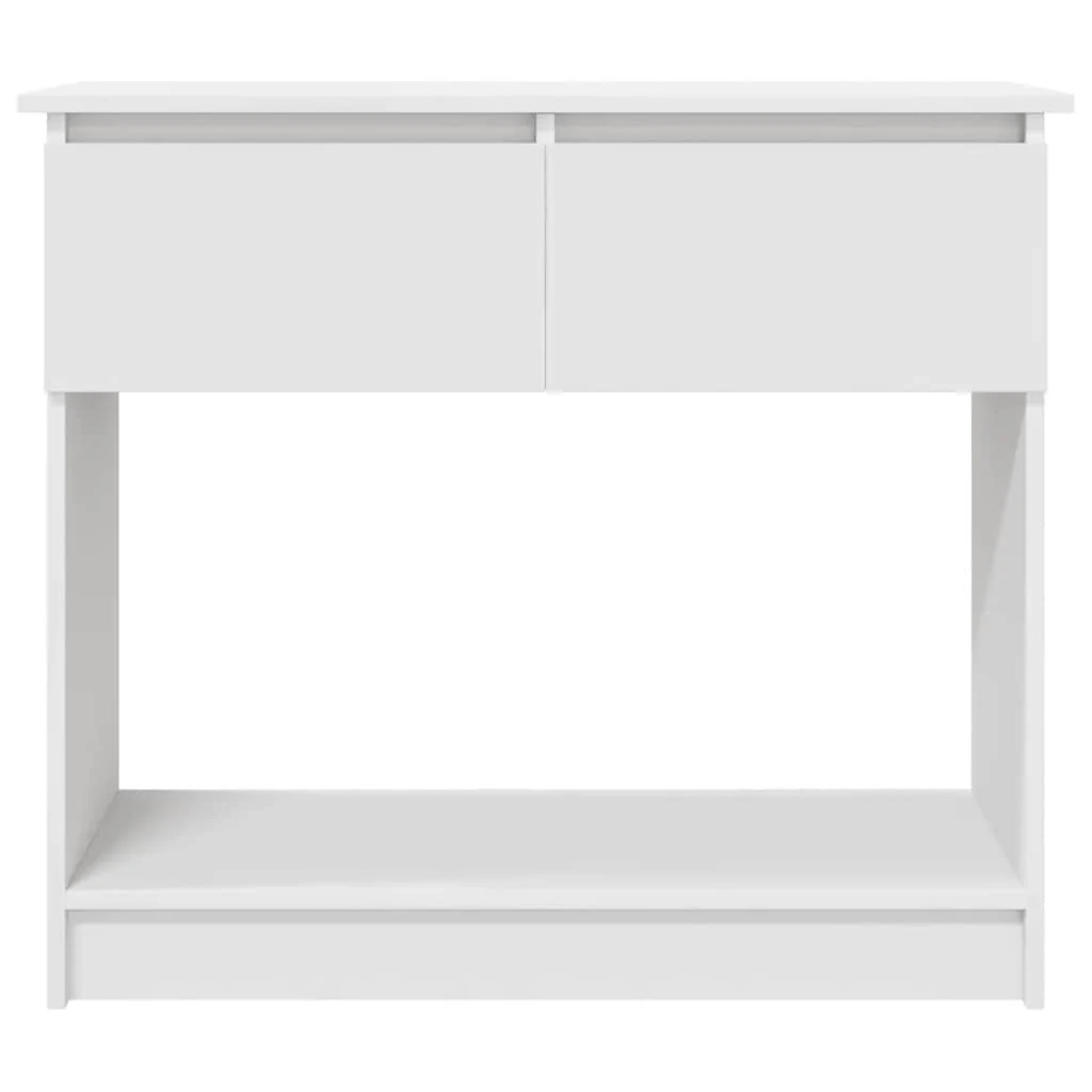 konsolbord med skuffer 85,5x38,5x74,5 cm hvid - Image 6