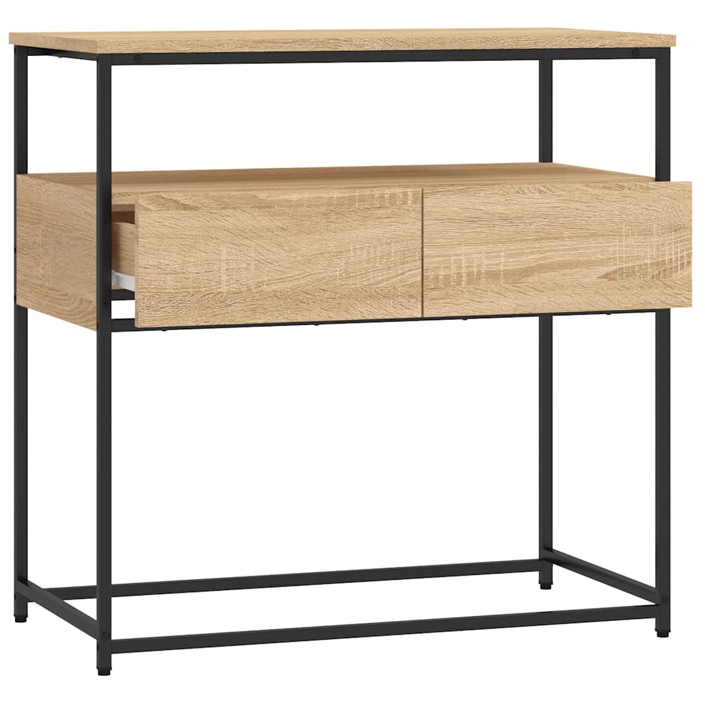 konsolbord Sonoma eg 75x40x75 cm konstrueret træ - Image 5