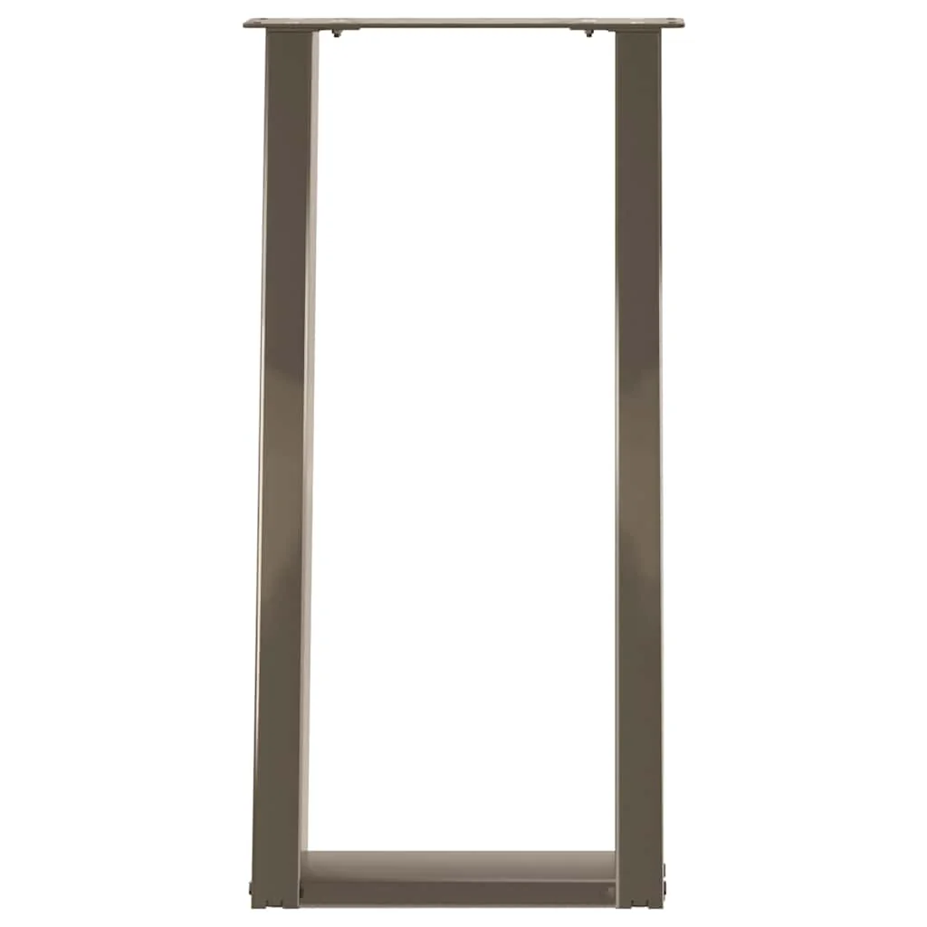 konsolbordben U-formet 2 stk. naturstål 28 x (72-73) cm stål - Image 5