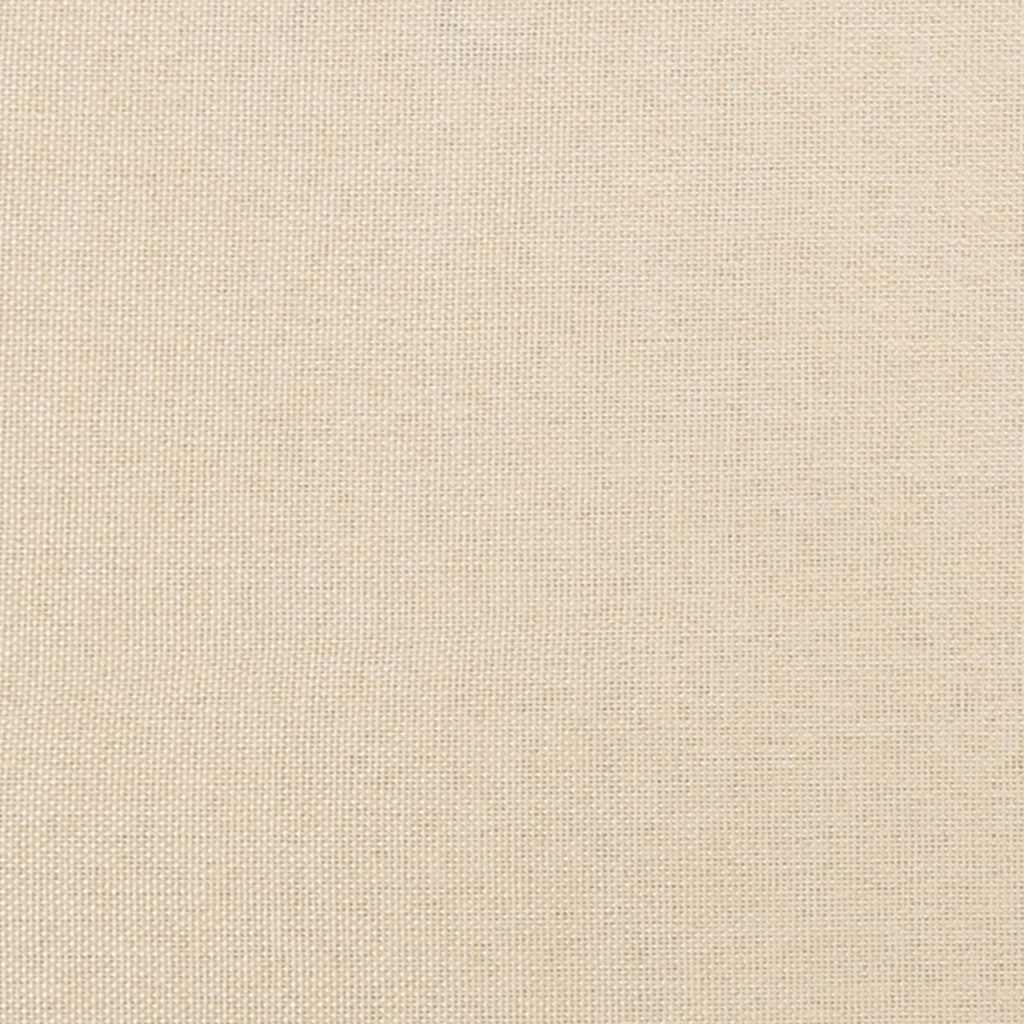 kontinentalseng med madras 120x190 cm stof cremefarvet - Image 8