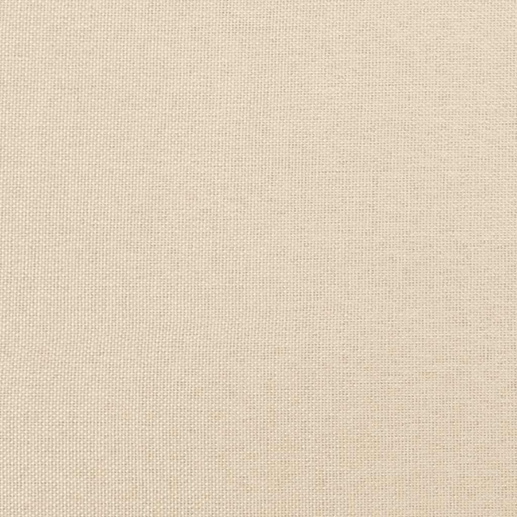 kontinentalseng med madras 120x190 cm stof cremefarvet - Image 8
