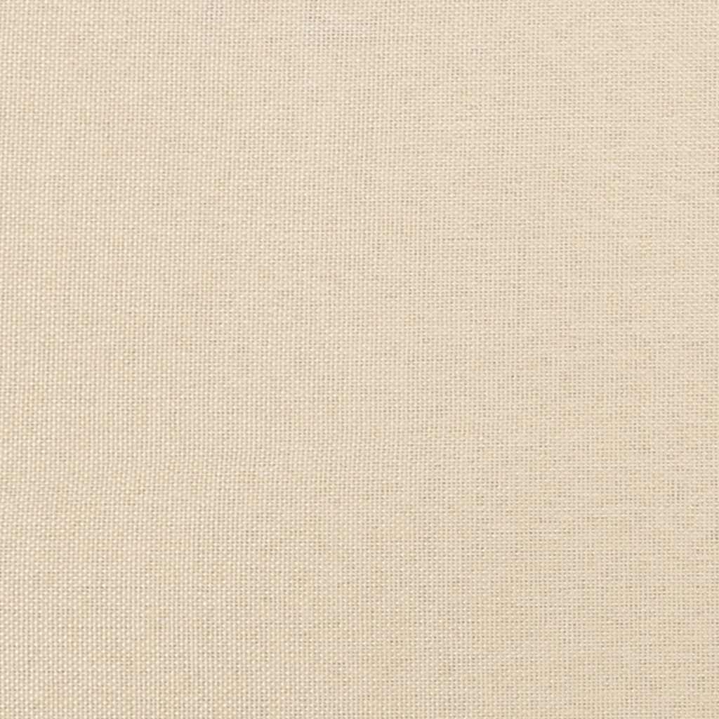 kontinentalseng med madras 120x190 cm stof cremefarvet - Image 8