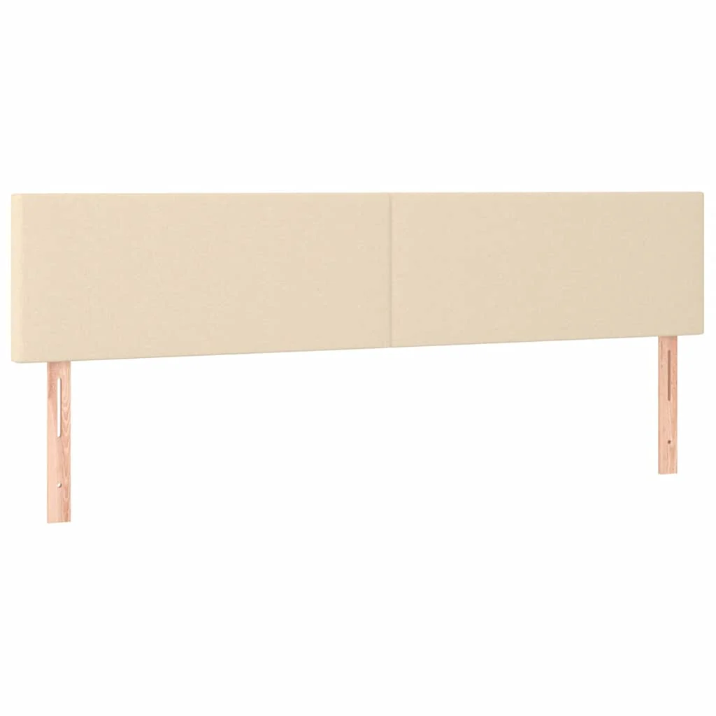 kontinentalseng med madras 120x190 cm stof cremefarvet - Image 7