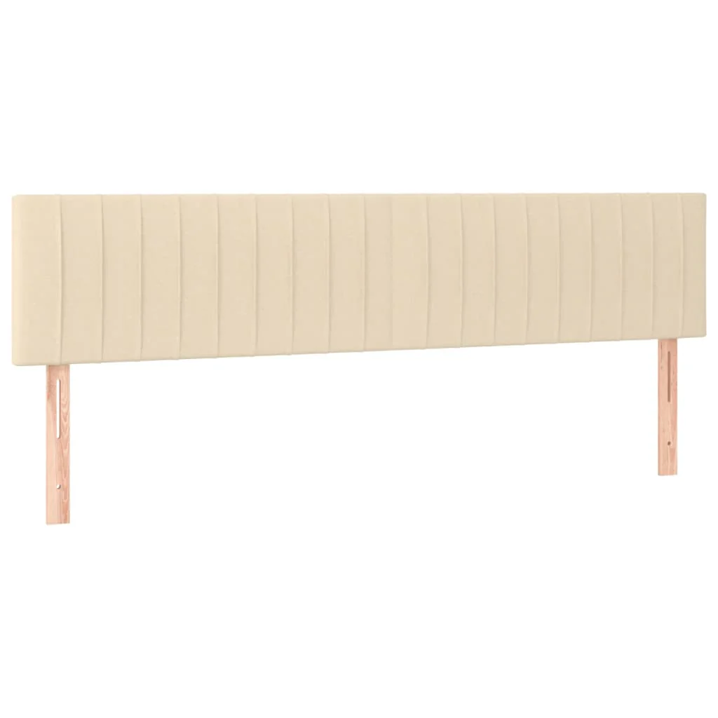 kontinentalseng med madras 120x190 cm stof cremefarvet - Image 7