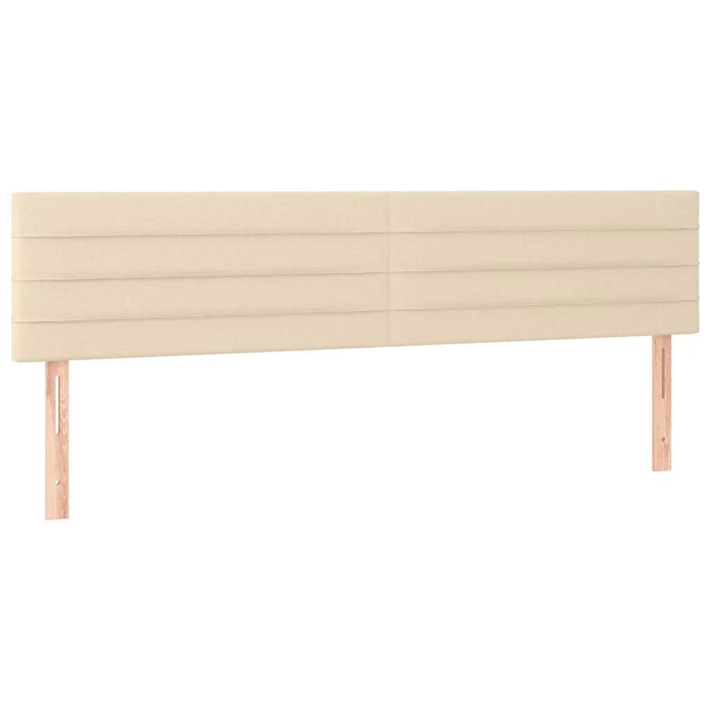 kontinentalseng med madras 120x190 cm stof cremefarvet - Image 7