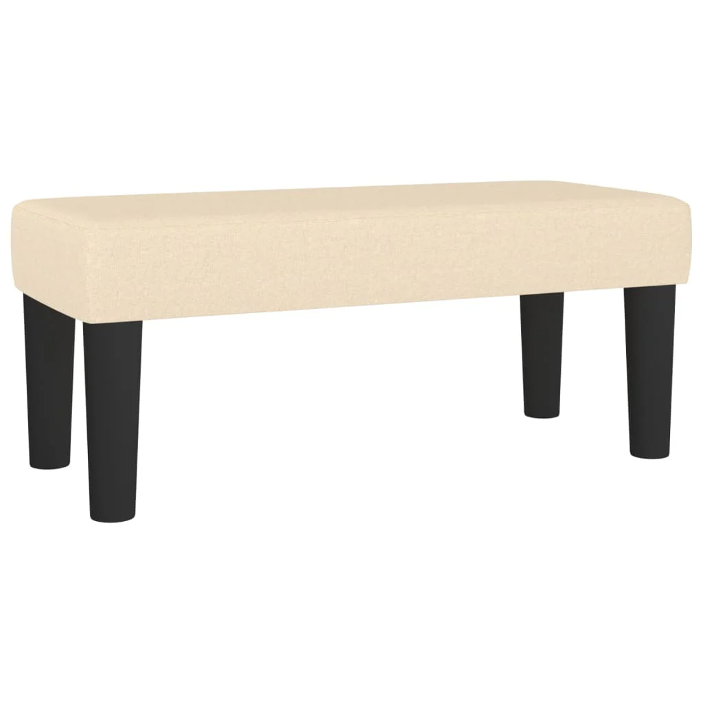 kontinentalseng med madras 120x190 cm stof cremefarvet - Image 7