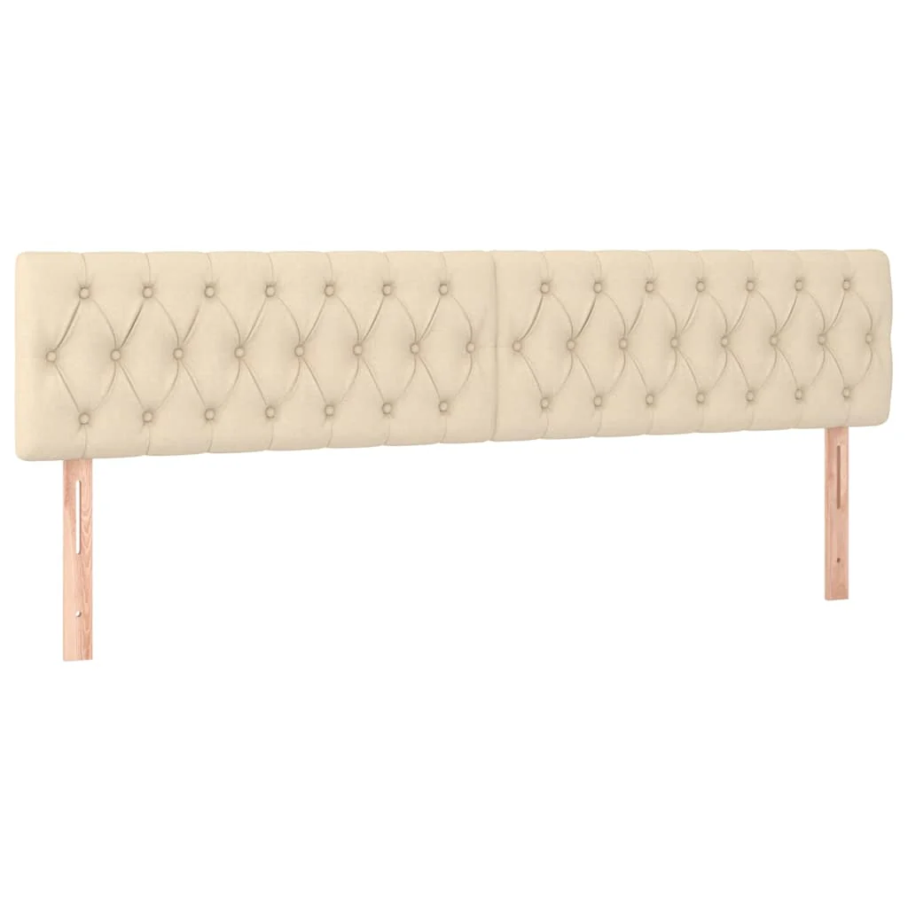 kontinentalseng med madras 120x190 cm stof cremefarvet - Image 7