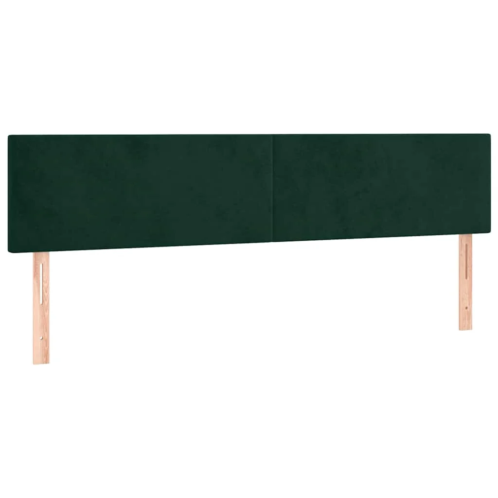 kontinentalseng med madras 180x200 cm fløjl mørkegrøn - Image 6