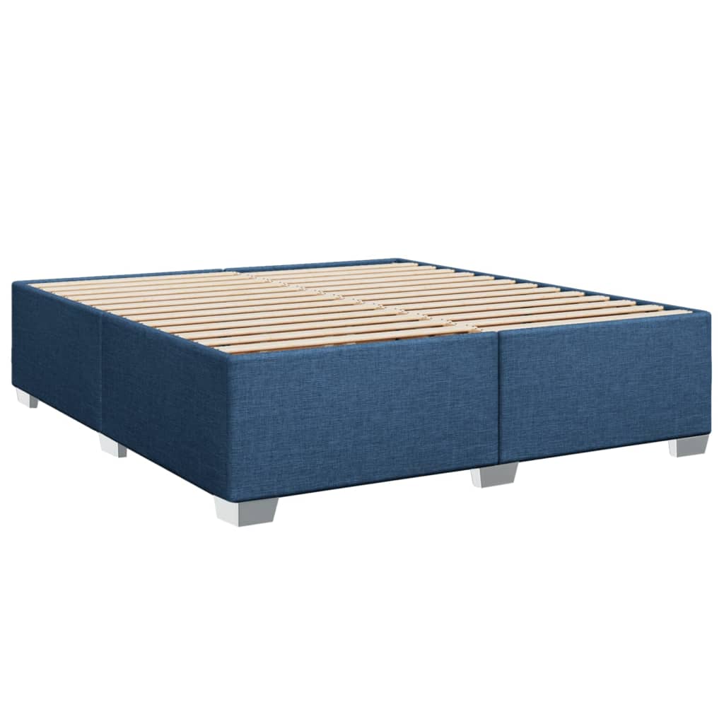 kontinentalseng med madras 180x200 cm stof blå - Image 5