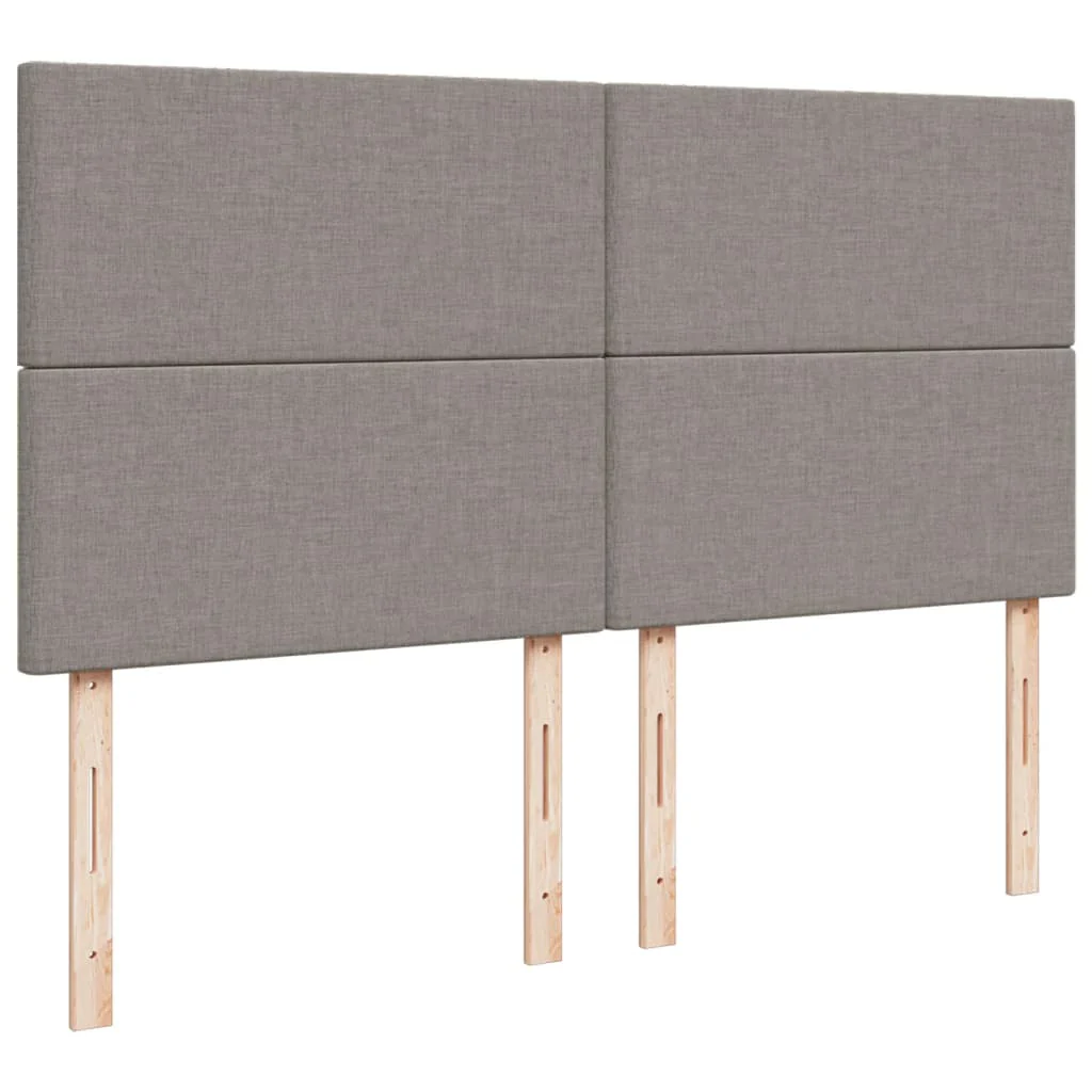 kontinentalseng med madras 180x200 cm stof gråbrun - Image 7