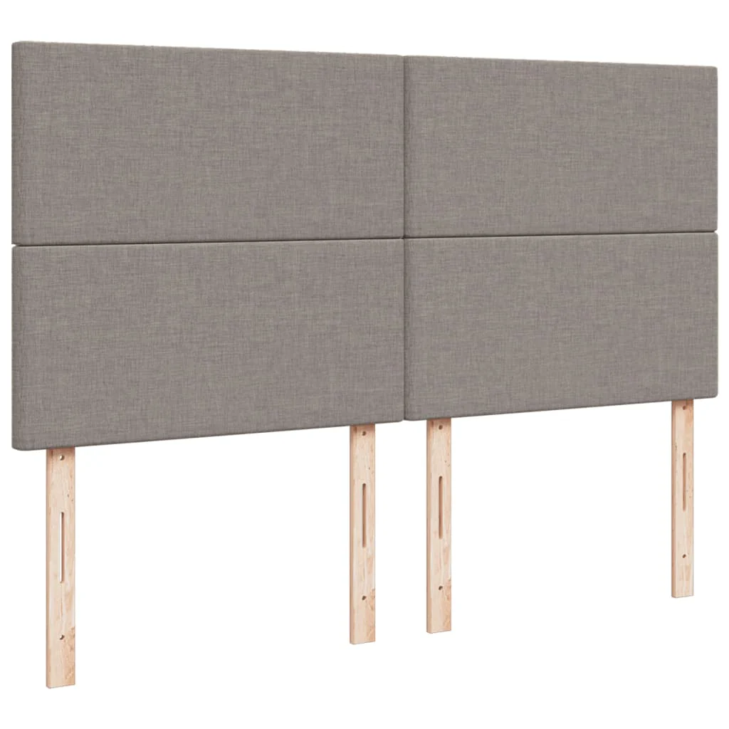 kontinentalseng med madras 200x200 cm stof gråbrun - Image 7