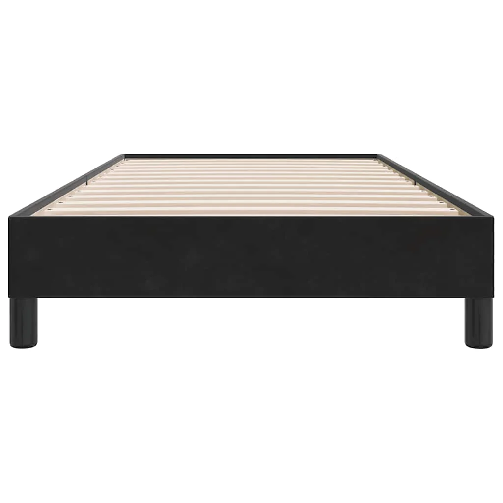 kontinentalseng uden madras 100x210 cm fløjl sort - Image 5