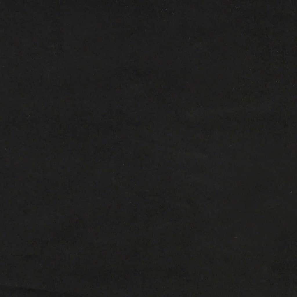 kontinentalseng uden madras 90x210 cm fløjl sort - Image 8