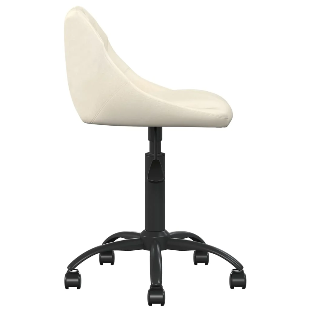 kontorstol fløjl cremefarvet - Image 3