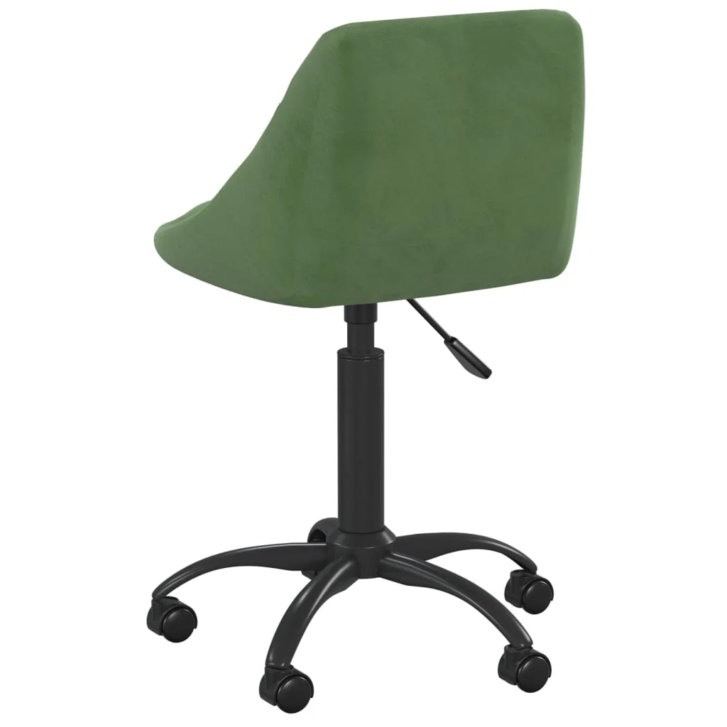 kontorstol fløjl mørkegrøn - Image 4