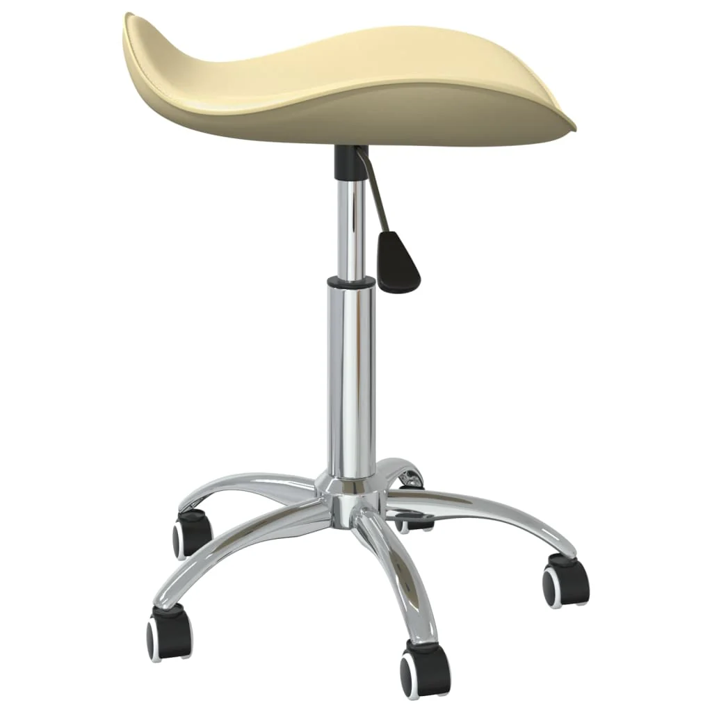 kontorstol kunstlæder cremefarvet - Image 3
