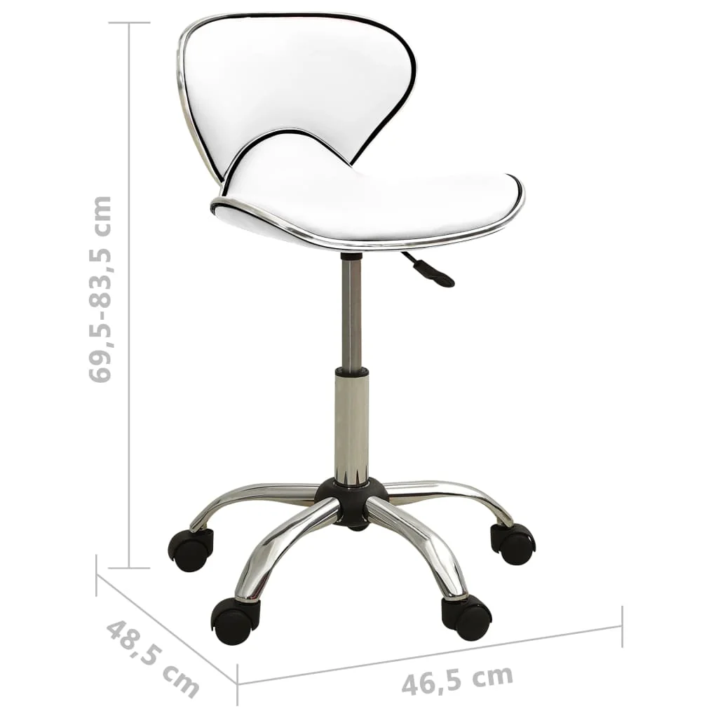 kontorstol kunstlæder hvid - Image 6